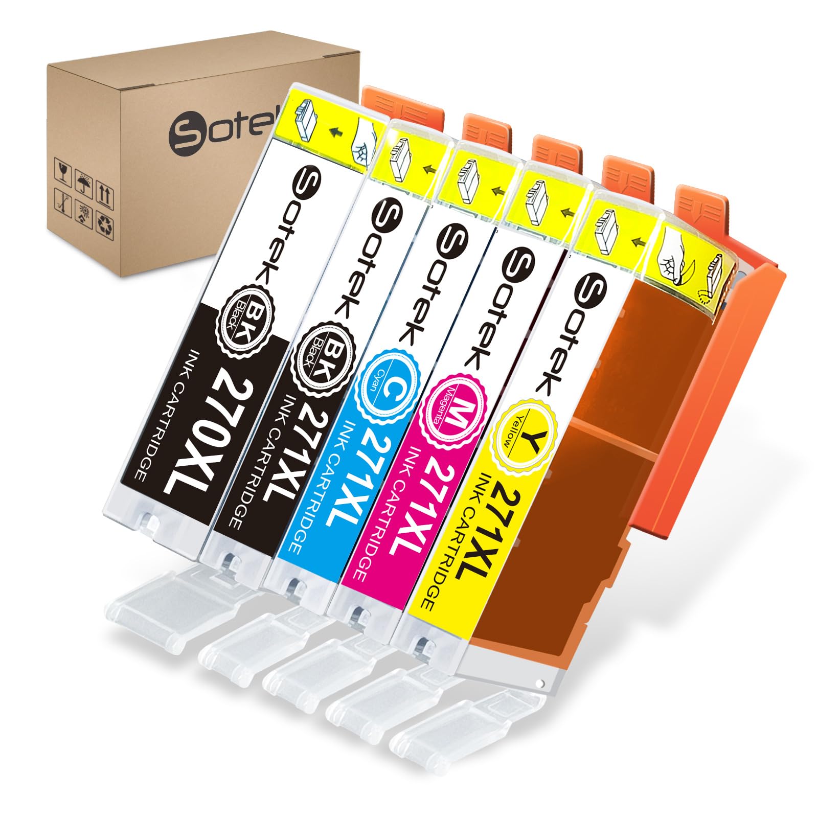 Amazon.com: Sotek 270XL 271XL 270 271 XL, Work with Pixma MG5720